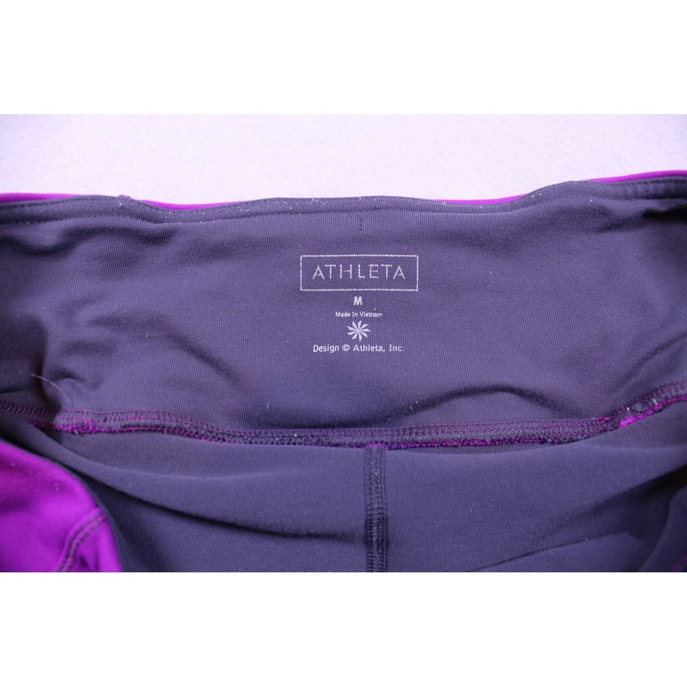 Athleta Purple Black Active Skort Tennis Running Skirt w/ Built-in Shorts Mens M - Picture 4 of 5